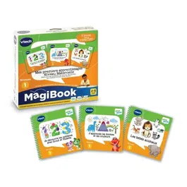 Vtech MagiBook Mi primer aprendizaje Kindergarten Idioma francés Pack 3 Libros Animales Bebé Descubro Números Aprendo Formas y Colores