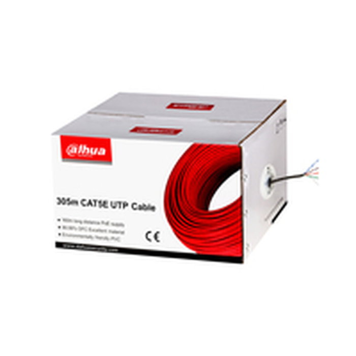Cable de red dahua sÓlido 100% cobre utp 305m cat.5e gris pfm920i-5eun