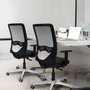 PIQUERAS Y CRESPO Silla de oficina Zulema Rosa y Gris