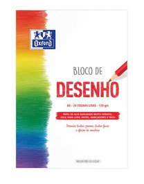 Bloc De Dibujo Oxford Encolado Liso A3 120G 24H (Set de 20)