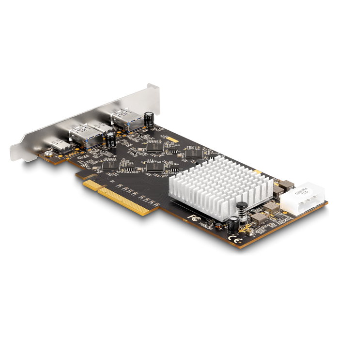DeLOCK 90097 Tarjeta PCI Express x8 con 2 x USB 20 Gbps Tipo-C y 2 x USB 10 Gbps Tipo-A