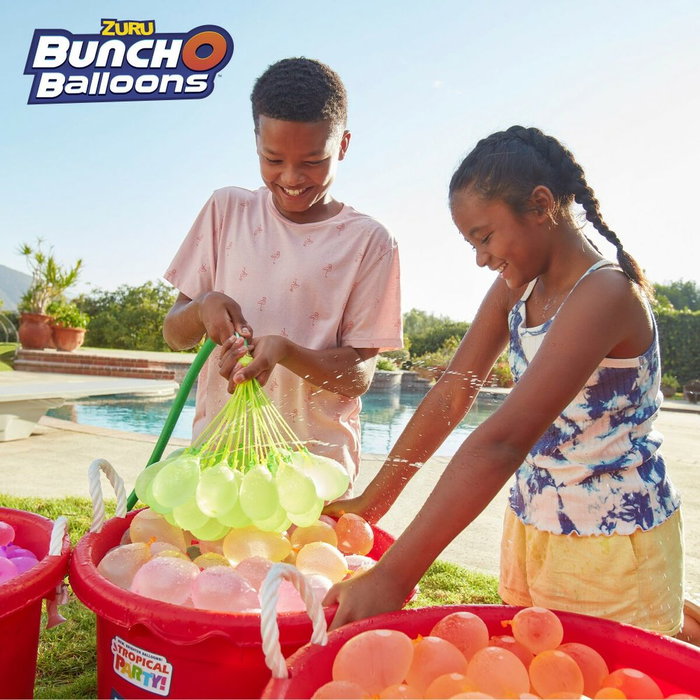 Globos de Agua con Inflador Zuru Bunch-o-Balloons 24 Unidades Globos de Agua con Inflador Zuru Bunch-o-Balloons 24 Unidades