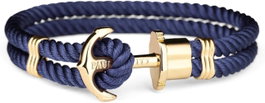 Paul Hewitt Pulsera de Tela Azul PH-N-G-N-M