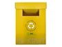 Liderpapel Contenedor Papelera Reciclaje para Envases 70L Amarillo 450x350x650mm Cartón Reciclado