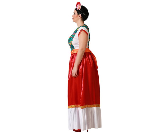 Atosa Disfraz Mexicana Vestido Rojo Mujer Adulto XL