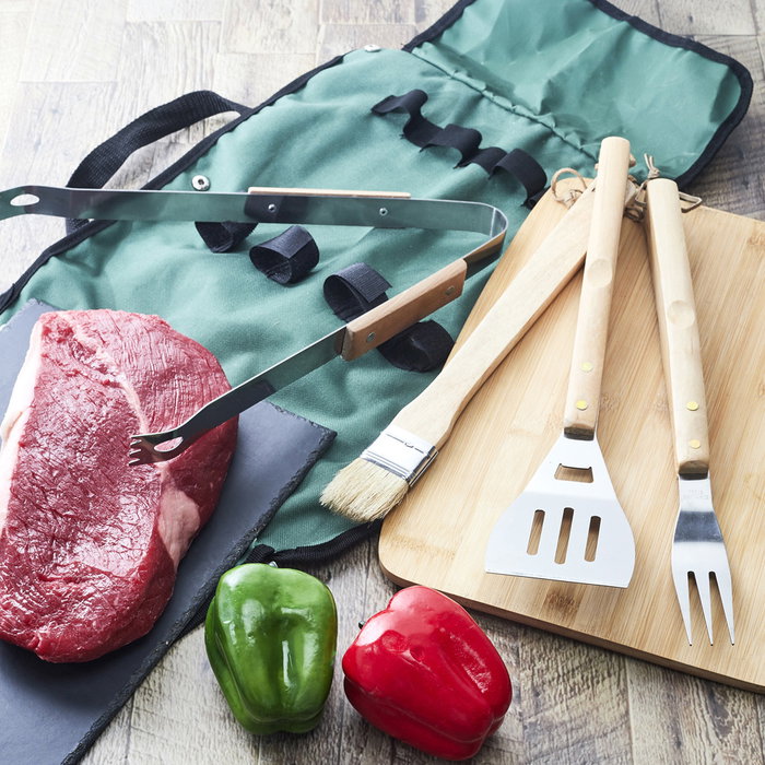 Cook Concept Juego de 4 Utensilios Barbacoa Acero Inoxidable