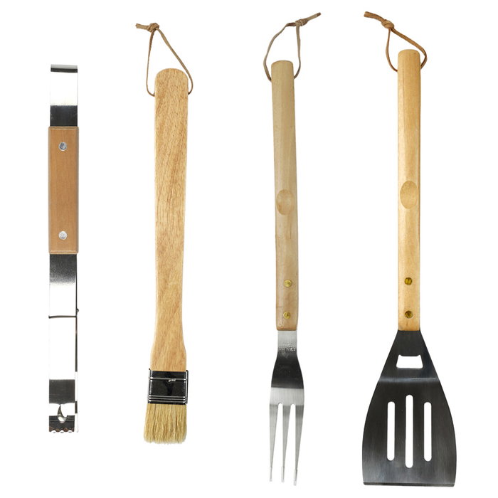 Cook Concept Juego de 4 Utensilios Barbacoa Acero Inoxidable