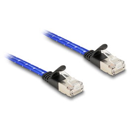DeLOCK Cable de red plano RJ45 Cat.6A U/FTP 5 m azul