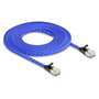 DeLOCK Cable de red plano RJ45 Cat.6A U/FTP 5 m azul