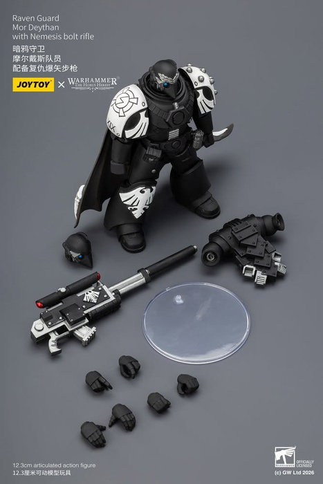 Joy Toy Warhammer 40,000 Figura Raven Guard Mor Deythan 12 cm