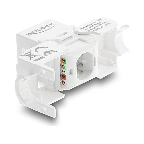 DeLOCK 90799 Módulo Keystone RJ45 Cat.6 UTP sin herramientas con tapa protectora