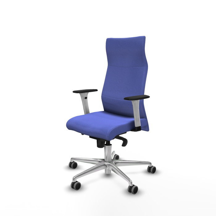 PIQUERAS Y CRESPO Sillón Albacete Azul claro con Mecanismo Sincro y Base de Aluminio PIQUERAS Y CRESPO Sillón Albacete Azul claro con Mecanismo Sincro y Base de Aluminio