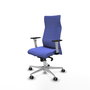PIQUERAS Y CRESPO Sillón Albacete Azul claro con Mecanismo Sincro y Base de Aluminio