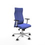 PIQUERAS Y CRESPO Sillón Albacete Azul claro con Mecanismo Sincro y Base de Aluminio