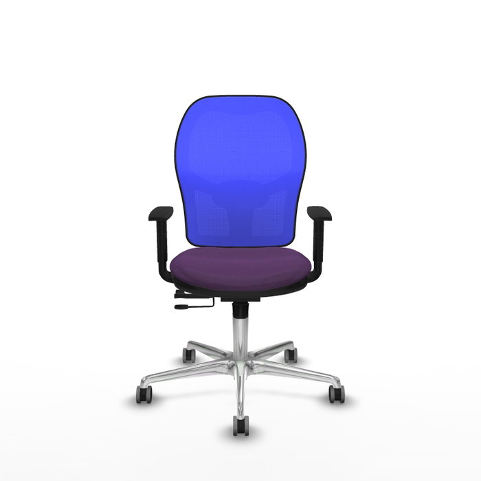 PIQUERAS Y CRESPO Silla de oficina Jorquera con mecanismo Sincro/Traslack, Morado y Azul PIQUERAS Y CRESPO Silla de oficina Jorquera con mecanismo Sincro/Traslack, Morado y Azul
