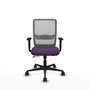 PIQUERAS Y CRESPO Silla de oficina Haches con mecanismo Sincro/Traslack, Morado y Gris