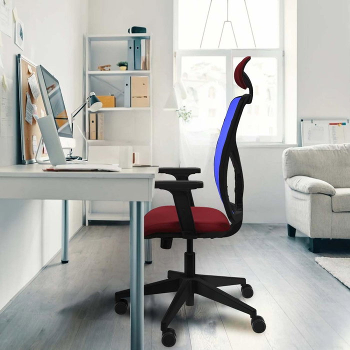 PIQUERAS Y CRESPO Silla de oficina Motilla con mecanismo Sincro/Traslack, Azul claro y Gris PIQUERAS Y CRESPO Silla de oficina Motilla con mecanismo Sincro/Traslack, Azul claro y Gris