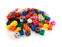Miniland Bote de 100 Cubos Encajables de 2 cm en Colores Surtidos