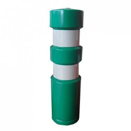 DUVER Baliza 390.4 de Plástico 200x750mm Reflex Verde para Uso con Llave