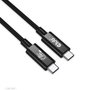 CLUB-3D Cable USB4 Gen 2x2 USB-C a USB-C 240W 20 Gbps 2m Negro