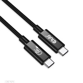 CLUB-3D Cable USB4 Gen 2x2 USB-C de 2 m, 20 Gbps, 240W