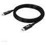 Club3D Cable USB 4 USB-C PD 240W 20 Gbit/s 2m Negro CAC-1575