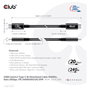 Club3D Cable USB 4 USB-C PD 240W 20 Gbit/s 2m Negro CAC-1575