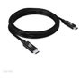 Club3D Cable USB 4 USB-C PD 240W 20 Gbit/s 2m Negro CAC-1575