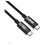 Club3D Cable USB 4 USB-C PD 240W 20 Gbit/s 2m Negro CAC-1575