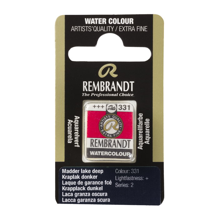 Rembrandt Acuarela en Pastilla Laca Granza Oscura 331 Rembrandt Acuarela en Pastilla Laca Granza Oscura 331