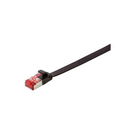 LogiLink Flachpatchkabel 2xRJ45 U/FTP Cat6A 0.50m negro