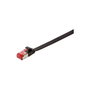 LogiLink Flachpatchkabel 2xRJ45 U/FTP Cat6A 0.50m negro
