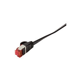 LogiLink Flachpatchkabel 2xRJ45 U/FTP Cat6A 0.50m negro