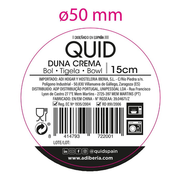 Bol Cerámico Duna Quid 15x15 cm