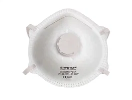 Safetop Mascarilla FFP2 NR Serie EME Preformada con Válvula Sin Grapas