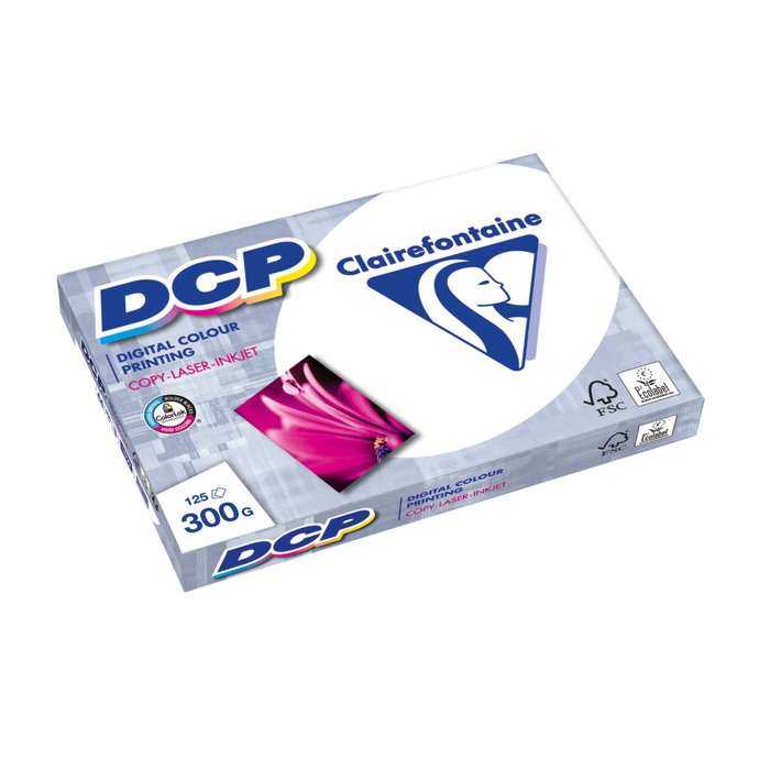 Clairefontaine DCP Papel A4 300g 125 Hojas Acabado Satinado Clairefontaine DCP Papel A4 300g 125 Hojas Acabado Satinado