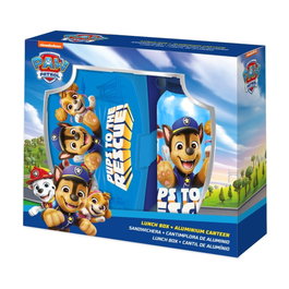 KIDS LICENSING Cantimplora de aluminio y sandwichera Patrulla Canina Paw Patrol 500ml