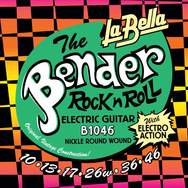 Juego de Cuerdas para Guitarra Eléctrica La Bella Super Bender Regular 10-46 Juego de Cuerdas para Guitarra Eléctrica La Bella Super Bender Regular 10-46