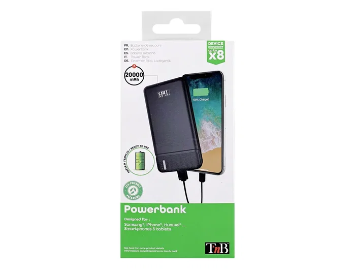 TNB PowerBank PBU20000 20000 mAh Negro