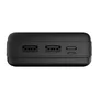 T'nB PBU20000 Power Bank Externo 20000 mAh Batería de Polímero con Carga Rápida, 2 Puertos USB, Color Negro - Incluye Cable USB-C