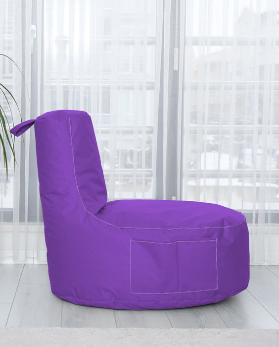 Atelier Del Sofa Saco de Judías para Jardín Morado Impermeable de Puf para Exterior, Comodidad Duradera de 70x80x35 cm Atelier Del Sofa Saco de Judías para Jardín Morado Impermeable de Puf para Exterior, Comodidad Duradera de 70x80x35 cm