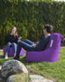 Atelier Del Sofa Saco de Judías para Jardín Morado Impermeable de Puf para Exterior, Comodidad Duradera de 70x80x35 cm