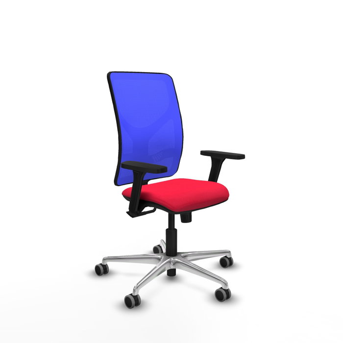PIQUERAS Y CRESPO Silla de oficina Motilla con mecanismo Sincro, Rojo y Azul PIQUERAS Y CRESPO Silla de oficina Motilla con mecanismo Sincro, Rojo y Azul