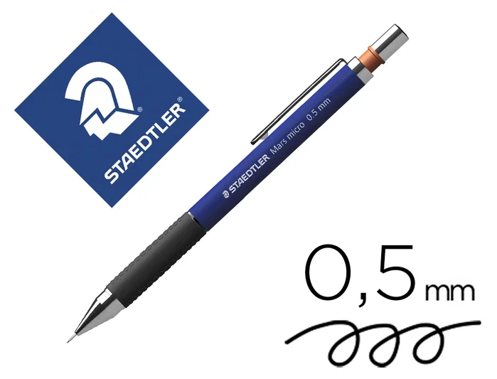 Staedtler Portaminas Mars Micro 0,5 mm con Mina Incluida y Goma de Borrar Staedtler Portaminas Mars Micro 0,5 mm con Mina Incluida y Goma de Borrar