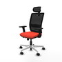 PIQUERAS Y CRESPO Silla de oficina Haches Naranja oscuro y Negro