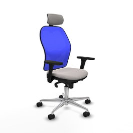 PIQUERAS Y CRESPO Silla de oficina Jorquera Blanco y Azul