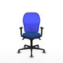 PIQUERAS Y CRESPO Silla de oficina Jorquera azul con mecanismo sincro