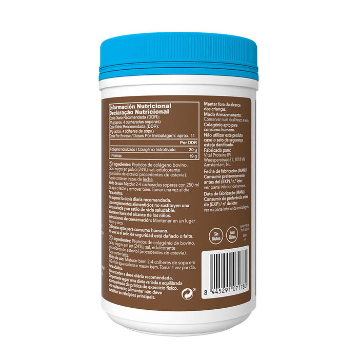 Vital Proteins Collagen Peptides Péptidos de Colágeno Sabor Chocolate 297 gr
