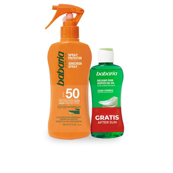 Babaria Solar Aloe SPF50 Estuche de 2 piezas Babaria Solar Aloe SPF50 Estuche de 2 piezas