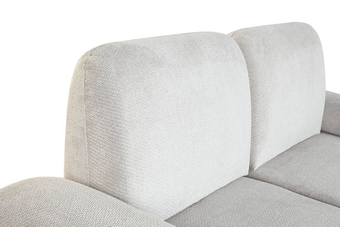 DKD Home Decor Sofá en Crudo con Respaldo y Brazos Abatibles